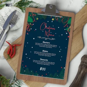 christmas menu design 6 4