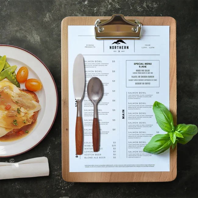 Elegant Restaurant Menu Design Template – Fully Editable on Canva
